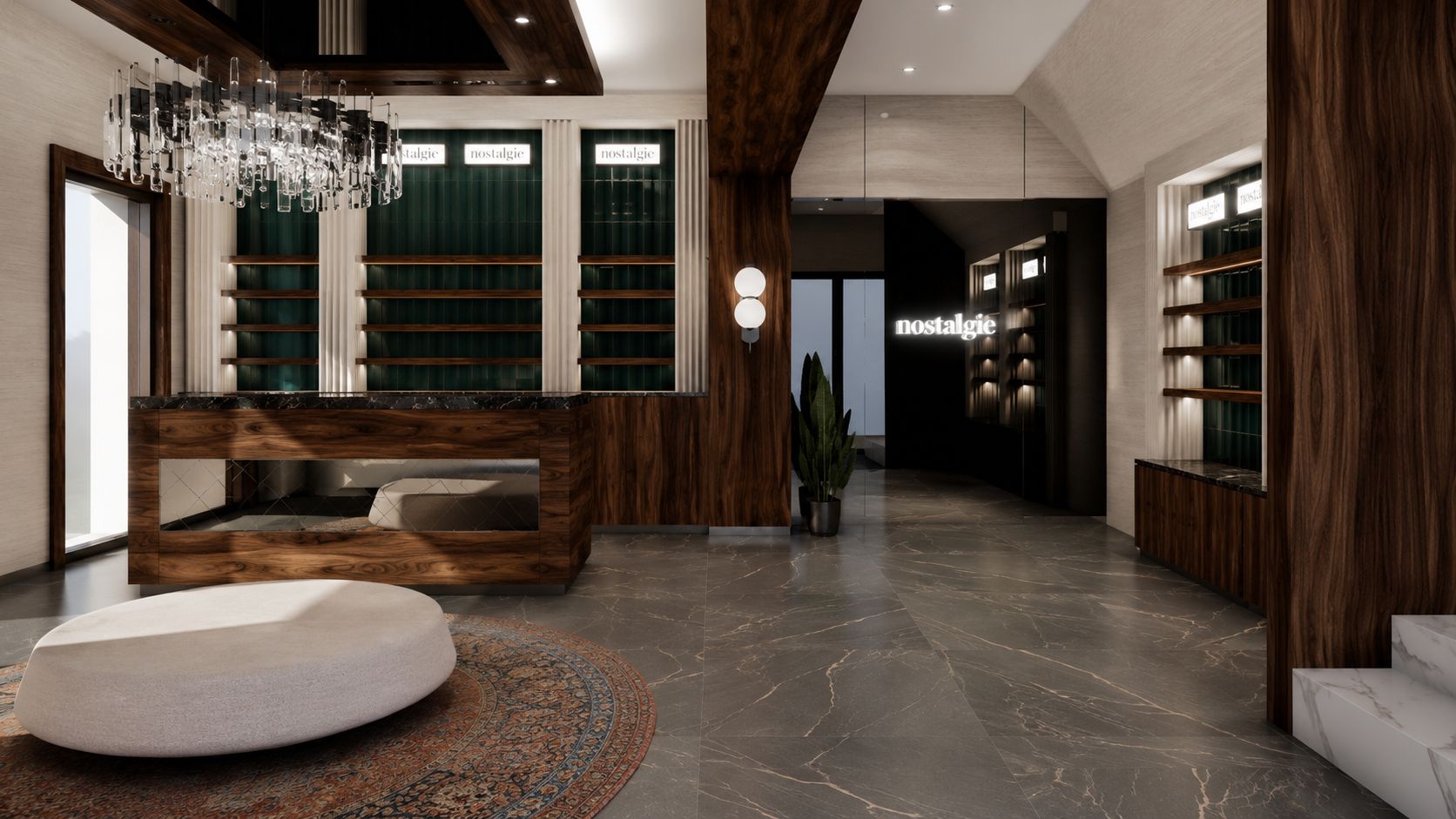 The Nostalgie boutique interior
